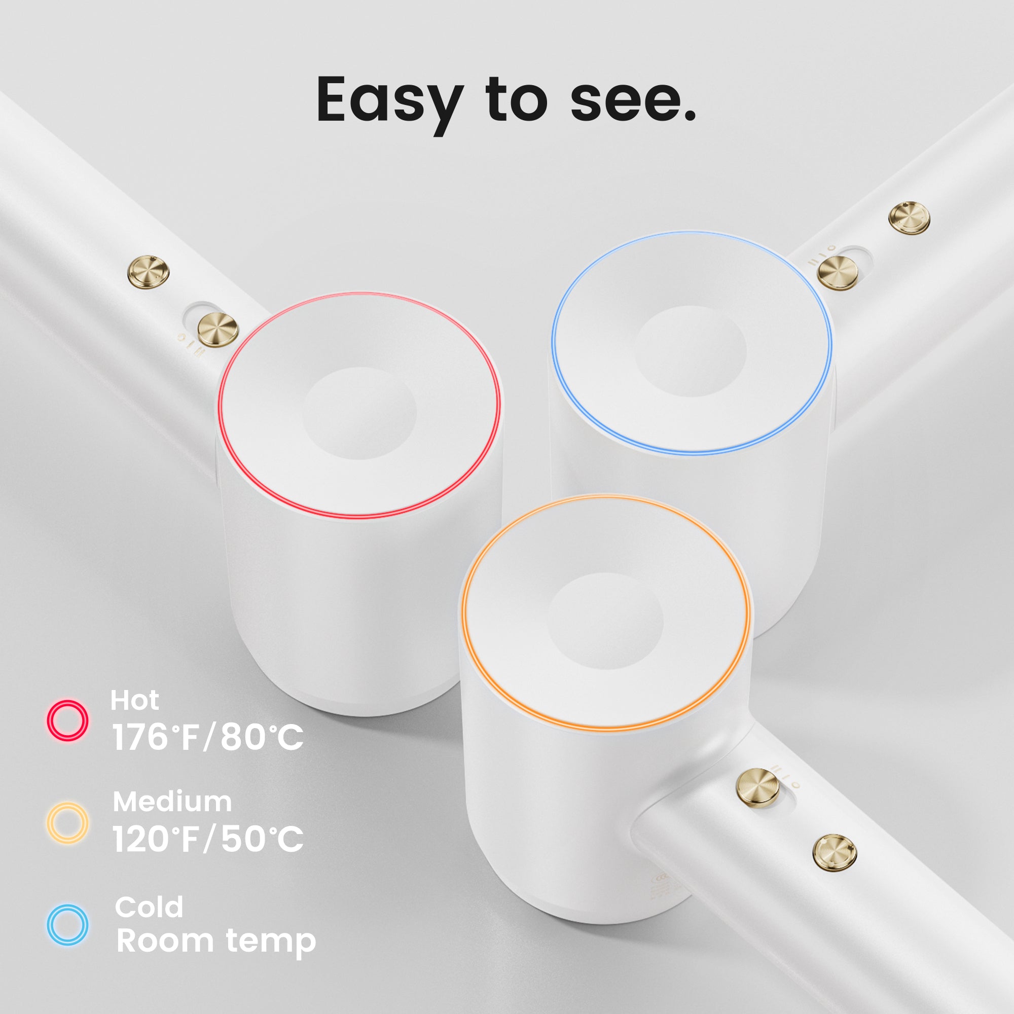 Laifen Swift Premium مجفف شعر عالي السرعة - ذهبي أبيض